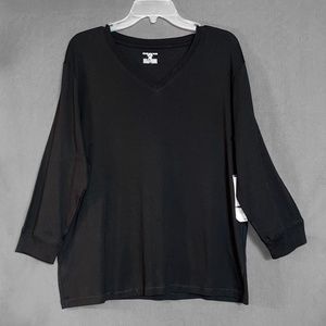 Black V-Neck T-shirt